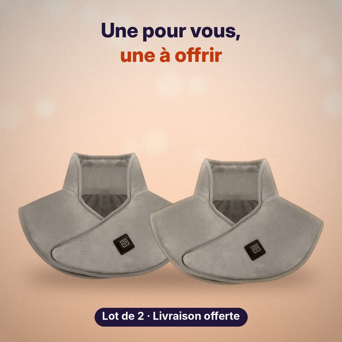Lot de 2 capes chauffantes Nuage Chaud, livraison offerte